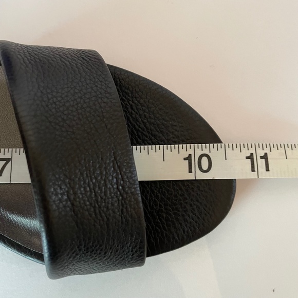 Stuart Weitzman Broadband Nero Sport Calf sandal Leather 9.5M - Picture 14 of 15